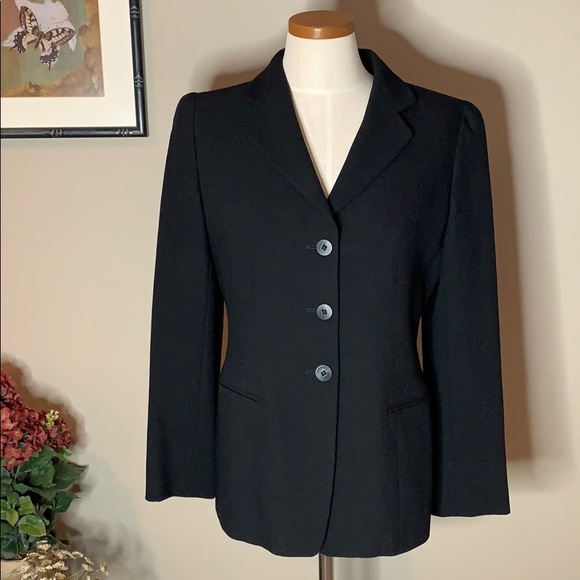 Giorgio Armani Jackets & Blazers - 🦋 Giorgio Armani Le Collezioni Black Wool Jacket
